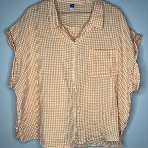 Women’s Old Navy Orange XL Button Up